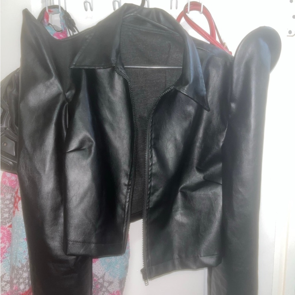 Black Leather Women's Jacket